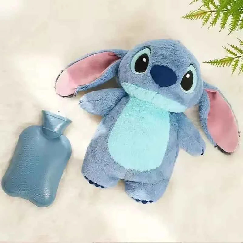 Stitch Disney Anime Winter Extra Large Plush Hot Water Bottle Women's Home Water Filling Hand Warmer Holiday Gift For Girlfriend