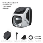 CYCLAMI CYC1700 Wireless Remote Hanging Bike Headlight High Brightness Cutoff Line Front Light 4000mAh 1700 Lumen Aluminum Alloy