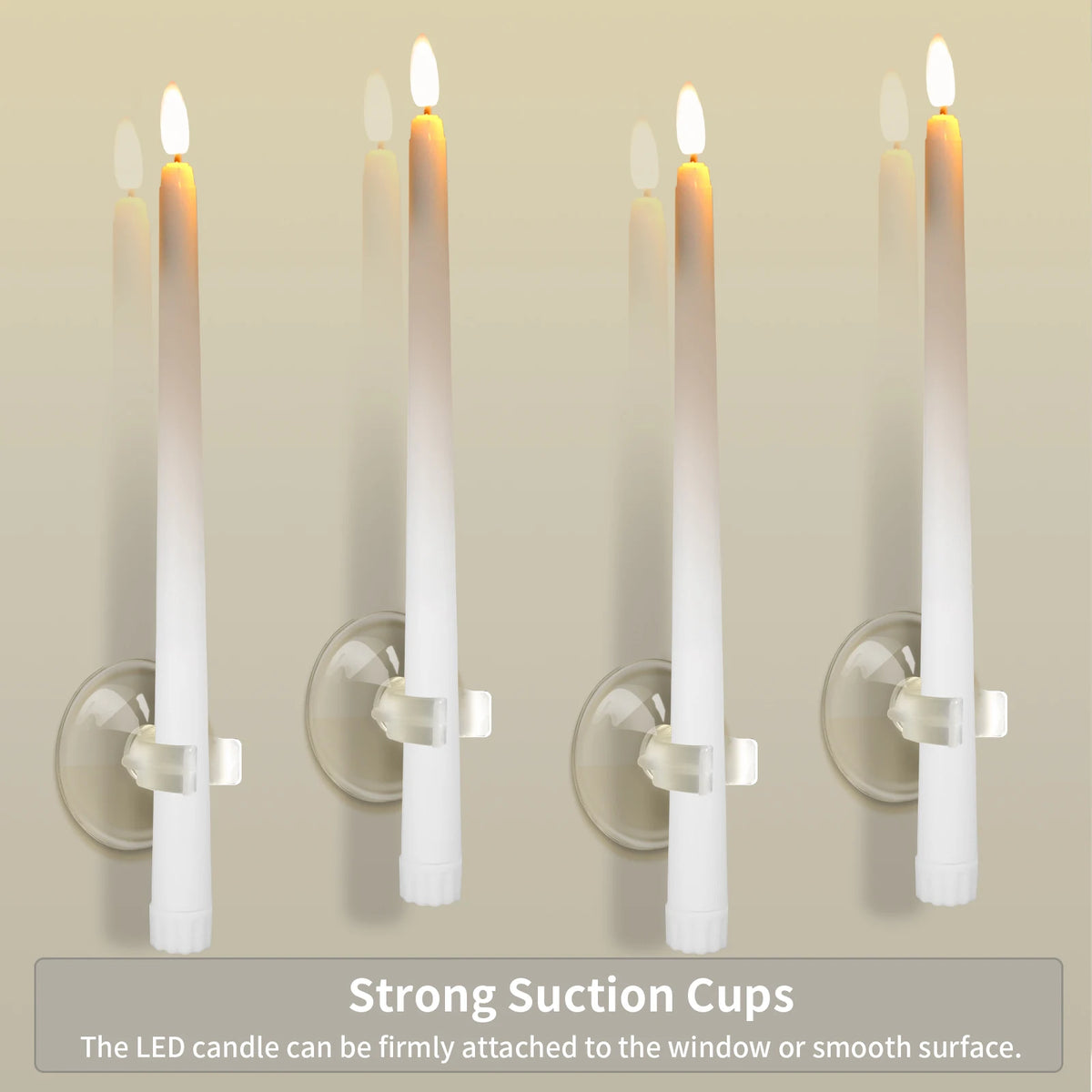 Pack of 12/24Pc LED Flameless Flickering Taper Candles with Remote Battery Operated Tea Lights Home Wedding Decor Candlesticks