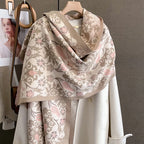 Cashmere Scarf for Women Thick Warm Winter Blanket Brand Female Luxury Quality Shawl Wrap Bufanda 2024 Poncho Echarpe Pashmina