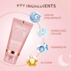 Collagen Jelly Cream Hydrolyzed Collagen Overnight Facial Mask Wrapping Peel-Off Mask Hydrating Firming Moisturizing SkinCare