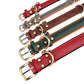 Personalized Dog Collar Custom Engraved PU Leather Dog Collars Free Engraving ID Tag Nameplate For Small Medium Large Dogs - WTN Essentials 
