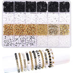 DIY Clay Beads Bracelet Making Kit – Friendship Golden Letter Beads for Jewelry Making, Gifts for Women & Teens