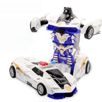 Mini 2 In 1 Car Toys One-key Transformable Car Toys Automatic Transforming Robot Model Car Diecasts Toy Boys Gifts Children Toy