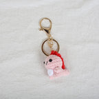 Mini Animal Crochet Keychain Cute Knitted Doll Keyring