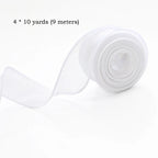 10Yards/Roll Chiffon Silk Ribbon Organza Satin For DIY Craft Gift Wrapping Decoration Wedding Bouquets Wreath Sewing Supplies