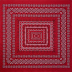 70CM Oversized Hip Hop Amoeba Cashew Cotton Square Bandana Scarf Headband Black Paisley Gifts For Men/Boys/Girls