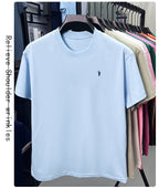 100% cotton men's short sleeve T-shirt fashion brand Paul Pony embroidery summer new high-end comfortable casual round neck top