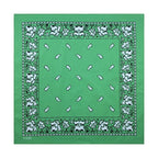 Navy Blue Cashew Hip Hop Cotton Square Bandana Scarf Riding Headband Paisley Gifts For Men Unisex