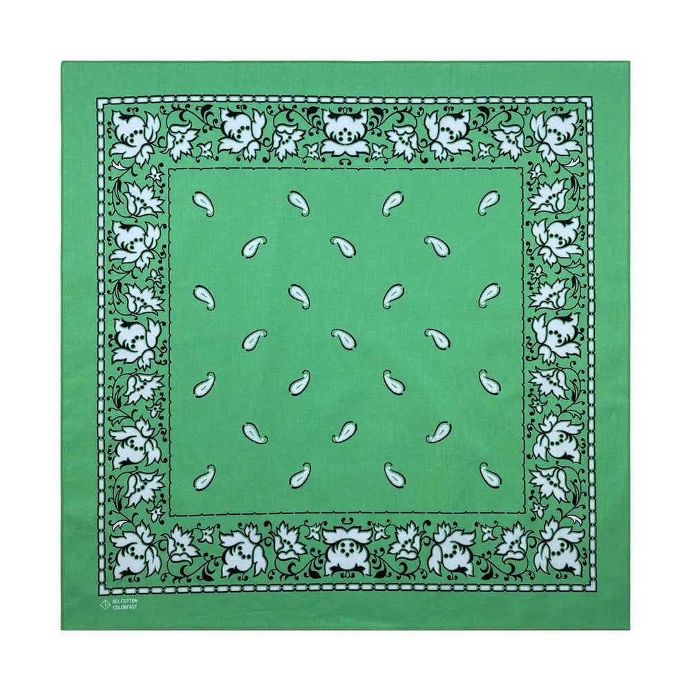 Navy Blue Cashew Hip Hop Cotton Square Bandana Scarf Riding Headband Paisley Gifts For Men Unisex
