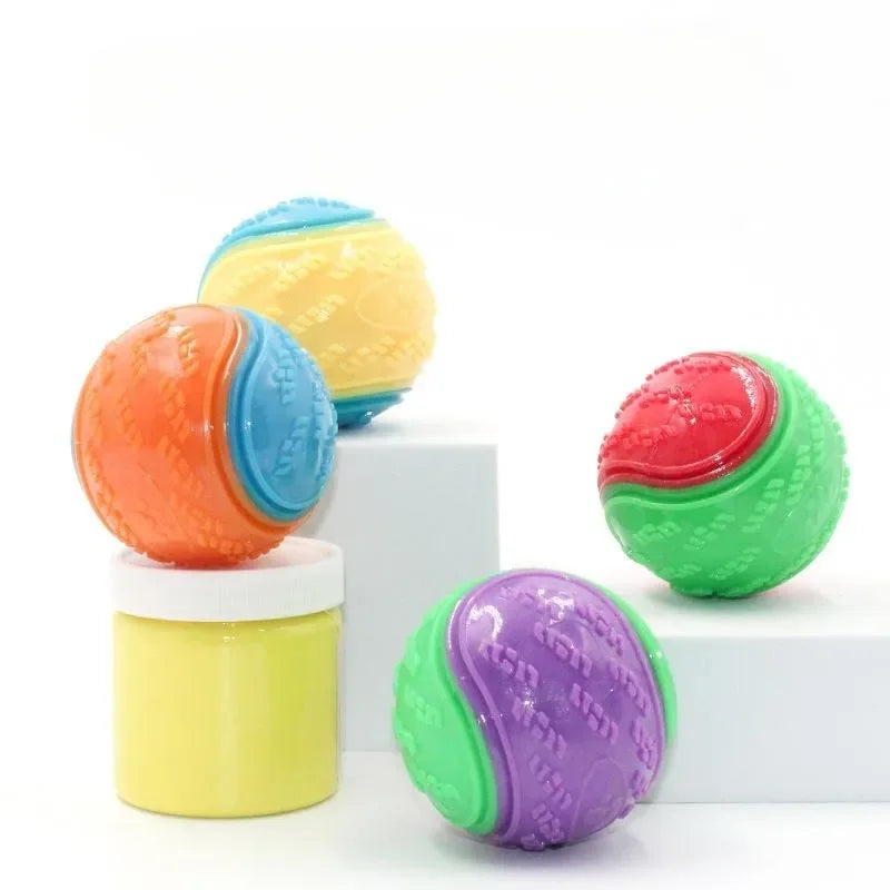 6Pcs Squeaky Dog Balls – Interactive Chew Toys for Dogs