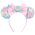 New Christmas Halloween Mouse Ears Headband Cartoon Sequin Bows Headband Birthday Party Princess Cosplay Costume For Women Adult