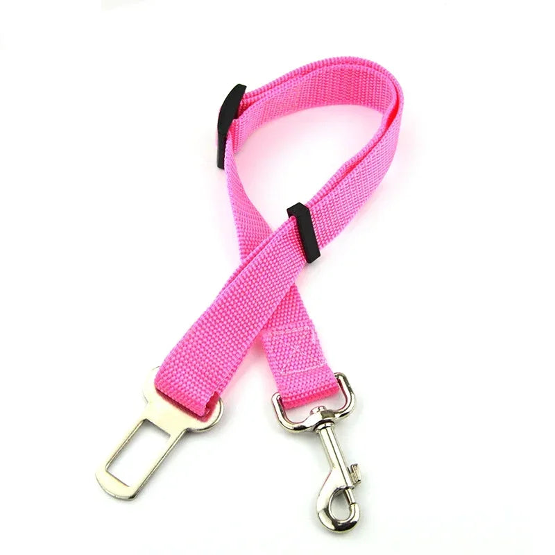 Adjustable Pet Cat Dog Car Seat Belt Pet Seat Vehicle Dog Harness Lead Clip Safety Lever Traction Dog Collars Dog Accessoires - WTN Essentials 