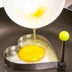 Stainless Steel Heart Fried Egg Mold for Pancakes and Omelettes