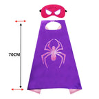 Girls Gwen Superhero Bodysuit Halloween Cosplay Masks Jumpsuit Kids Purple Cape Dress Up Kids Masks Dress Up Gift