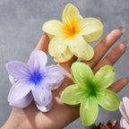 3Pcs/18Pcs Egg Flower Hair Clips Gradient Candy Color Flowers Suitable for Daily Backcombed Ponytail Shark Clip Hair Accessories