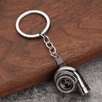 Mini Turbocharged Keyrings Car Style Gearbox Pendant Old Button Keychain Gear Shift Metal Car Modification Gear Shift Keychain