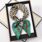 60Colors Luxury Scarf Women 70*70Cm Silk Feel Square Hair Wrapping Foulard Satin Shawl Big Size Head Bandana Hijab Handkerchief