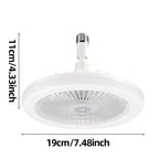 3 in 1 E27 Ceiling Fan Light with Remote Control Rotatable LED Lamp Converter Base for Bedroom Living Room Kitchen Home Decor