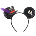 2026 Latest Fashion Ear Headband Sequin Bows For Girl Adult Kids Halloween Party Cosplay Hair Accessories Princess Hairband