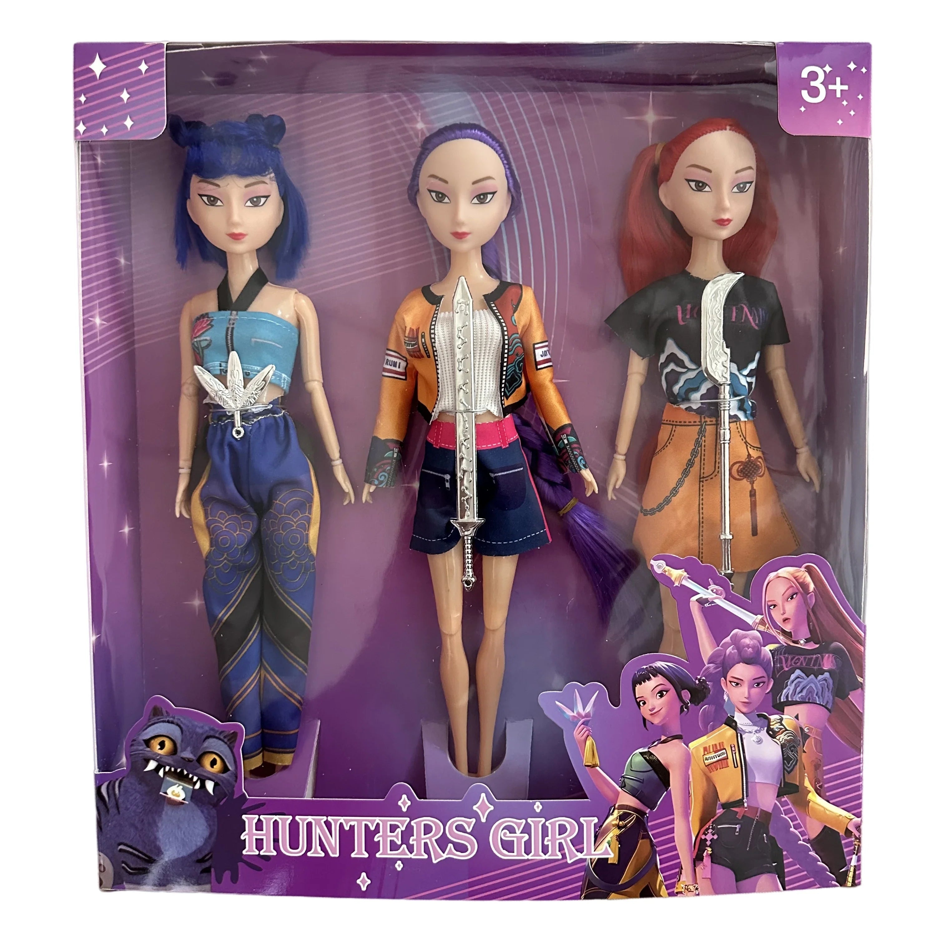 Kpop Anime Vinyl Doll Set – Rumi Mira Zoey Articulated Toy