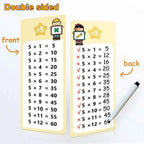 0-12 Multiplication Charts, Times Table Cards, Self Check Math Learning Tool, Montessori Mathematical Training, Teaching Aids