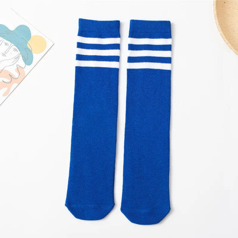 About 28 cm Knee High Socks Kids Boys Girls Socks for School Uniform Children White Socks Student Black  toddler girl socks