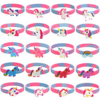 10/20PCS Unicorn Bracelet Kids Birthday Party Gifts Girl Unicorn Party Favor Gifts Kids Giveaways Wedding Party Gift Bag Filler