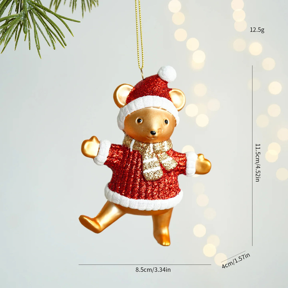 Christmas Atmosphere Balloon Dog Small Pendant Christmas Tree Snowflake House Pendant Small Ornament Wreath Accessory