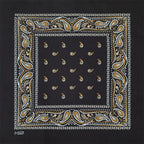 Navy Blue Cashew Hip Hop Cotton Square Bandana Scarf Riding Headband Paisley Gifts For Men Unisex