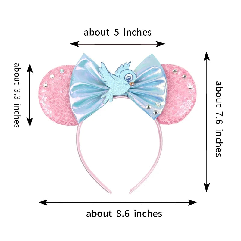 Nieuwste Mickey Mouse Oren Hoofdband Kid Adult Festival Party Pailletten Strik Haarband Vrouwen Baby Girl Party Haar Accessories