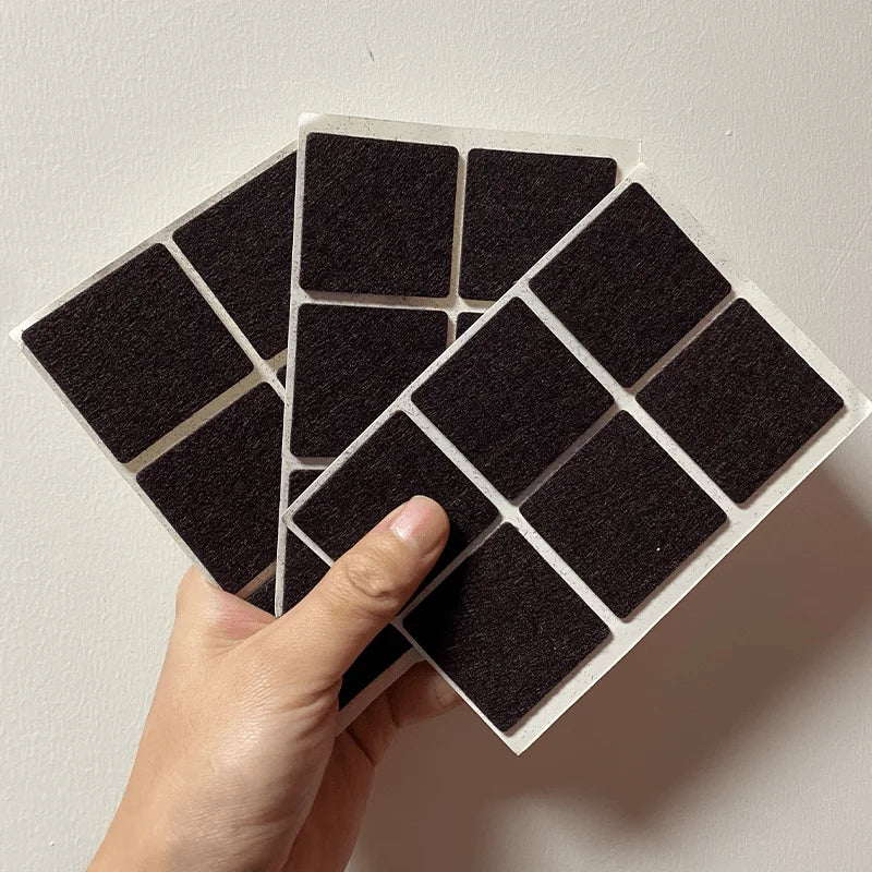 Thickened Self-adhesive Felt Chair Leg Pads Anti Slip Scratch Resistant Noise Resistant Floor Furniture Protection Pads Gaskets