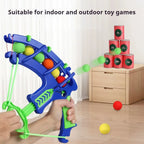 Slingshot Target Sticky Ball Bow Target Montessori Educational Toy Arrow Set Throw Sport Outdoor Fidget Game