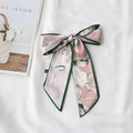 Cashew flower silk scarf double-sided printed for Women, Lightweight Versatile Bandana Style, Daily Office Party Vacation Boho