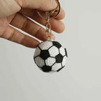 Crochet Sports Ball Keychain Soccer Basketball Bag Charm