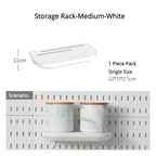 New DIY Pegboard Accessories Hanging Shelf Storage Hooks Wall Organizer No Punching Crafts Organization For Garage Kitchen Room