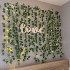 String Lights Artificial Vine Fairy Lights Battery Powered Christmas Tree Garland Light Flower Green Leaf for Weeding Home Decor