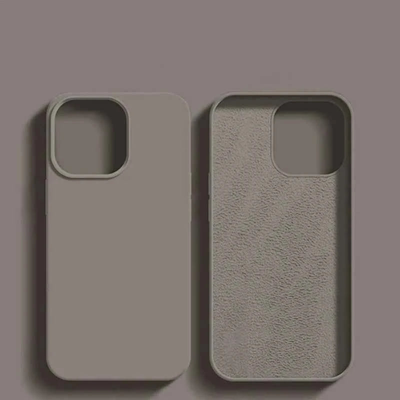 Luxury Shockproof Case For Apple iPhone 11 12 13 14 15 16 17 Pro Max 17 Air Plus Liquid Silicone Cases Cover Phone Accessories