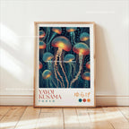 Yayoi Kusama Koi Fish Jellyfish Animal Canvas Prints Japanese Hokusai Giant Wave Wall Art Posters for Living Room Home Decor