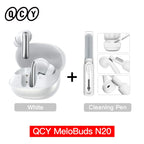 QCY Melobuds N20 BH25HT20A Wireless Bluetooth 6.0 Earphone -50dB Adaptive ANC 13mm Drivers Headsets 6 Mics HD Calls Earbud 40Hrs
