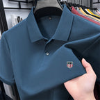 Men's Summer Luxury Brand Cotton 100% Polo Shirt Lapel Printing Short Sleeves T-Shirt Business Leisure Ventilate Men's Clothing