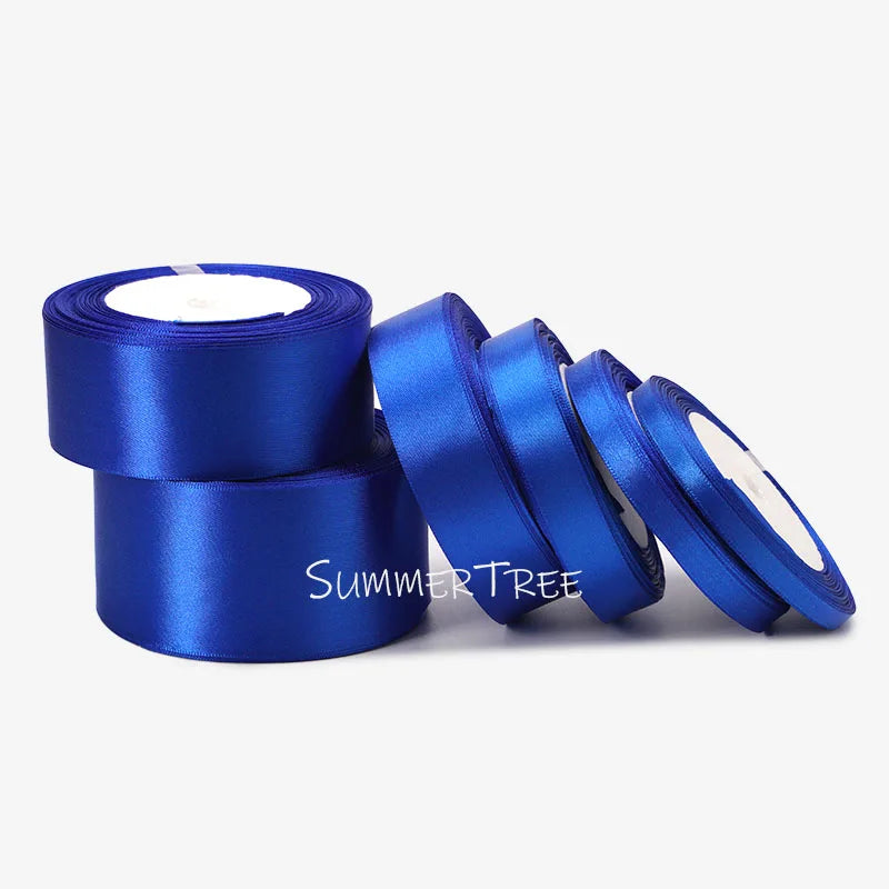 Satin Ribbon 25yards 6mm - 50mm Sash Gift Wrap Bow Handmade DIY Craft Halloween Christmas Wedding Birthday Party Decoration