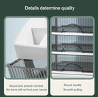 New 1Pc 5-layer Makeup Storage Box Debris Storage Box Drawer-style Dressing Table Office DeskCosmetics Multi-layerstoragecabinet