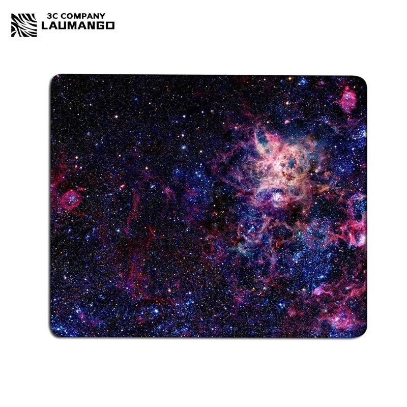 Galaxy Small Gaming Mouse Pad Deskmat Rubber Mat non-slip Anime Mousepad Pc Accessories Desk Protector Kawaii Cute Keyboard Pads