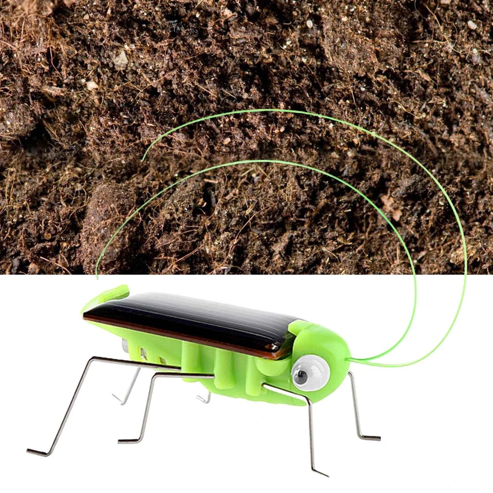 Solar Grasshopper Toy Puzzle Children Selected Gift Simulation Insect Gift Boys And Girls Science Education Funny Moving Toy Kid