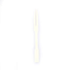 100PCS Pure Bamboo Disposable Wooden Fruit Fork Dessert Cocktail Fork Set Party Home Household Decor Tableware Supplies
