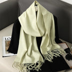 New 62 Color Winter Scarf For Women Long Warm Cashmere Scarves Hijab Solid Lady Shawl Wrap Female Pashmina Bandana Head Scarfs