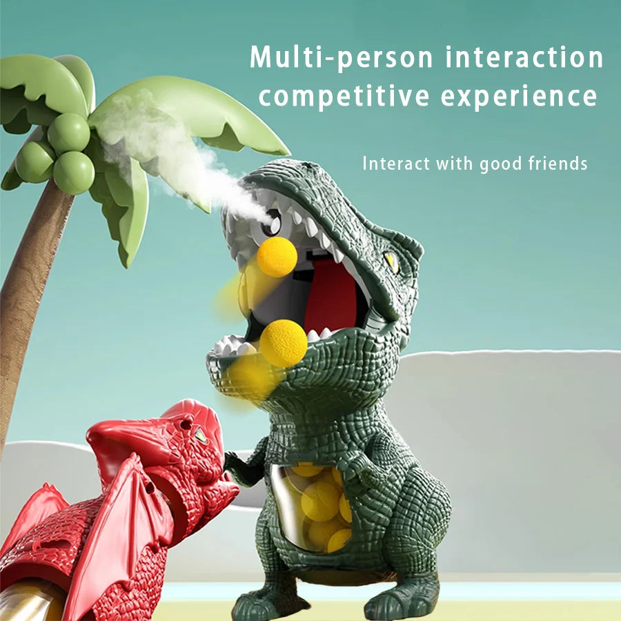 Dinosaur Shooting Tyrannosaurus Rex Ball Soft Bullet Gun Parent Child Interactive Puzzle Toy for Children