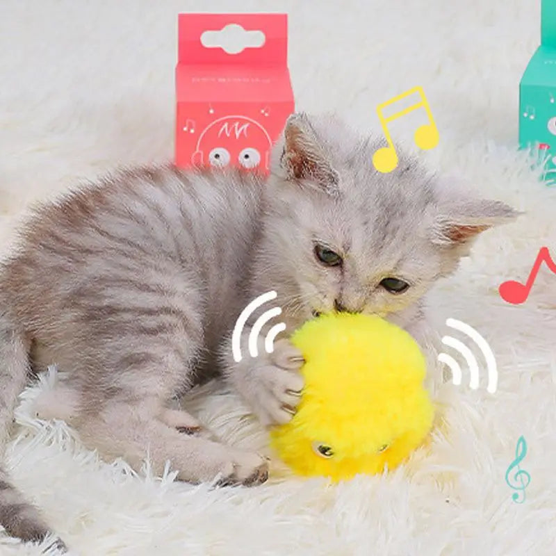 Smart Interactive Catnip Ball Toy for Indoor Cats and Kittens Play