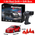 1/64 2.4G High speed Drift Rc Car 4WD Remote Control Car Four Wheel Drive Radio Controlled Mini RTR Racing Model Boy Toy Gift